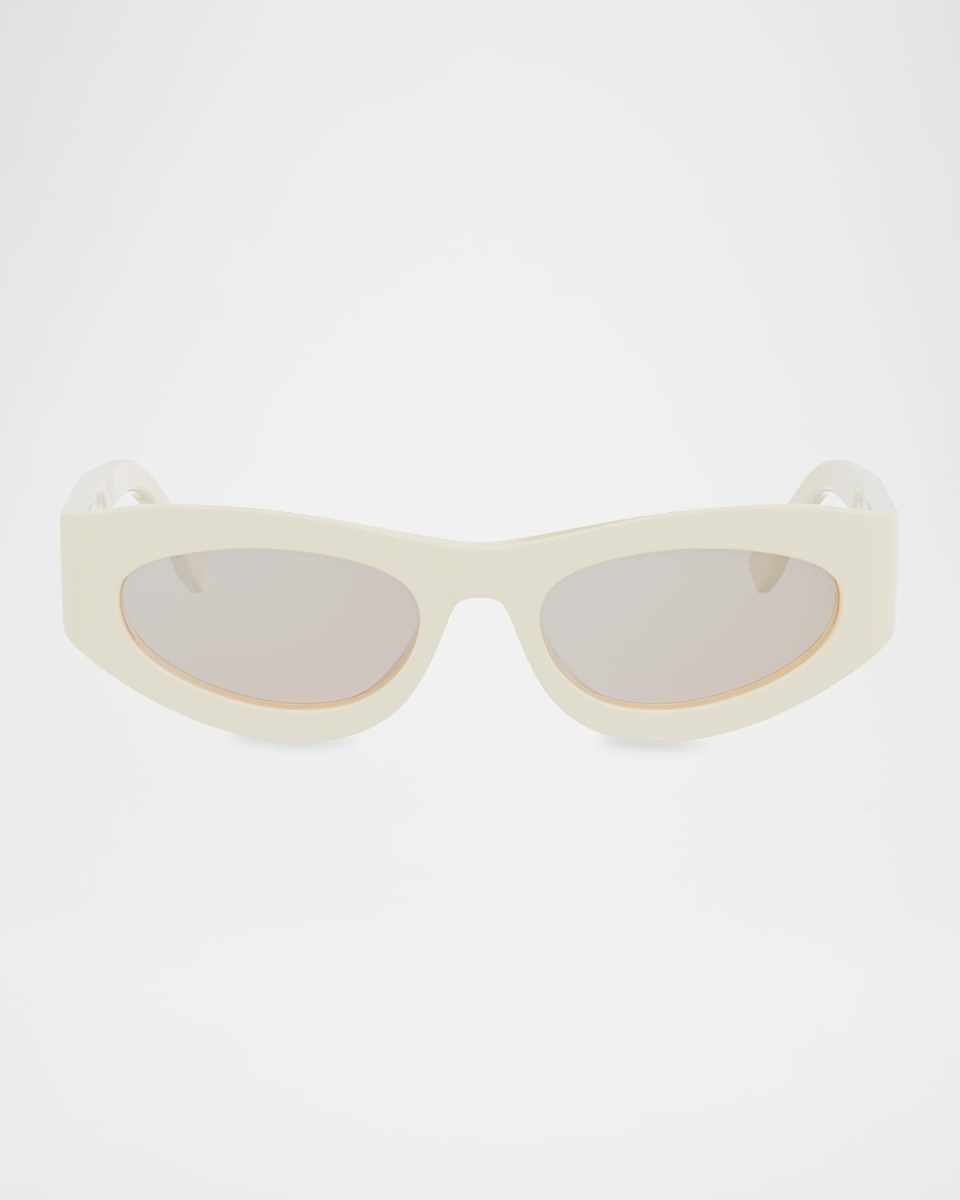 FF Diamonds Oval Acetate Sunglasses